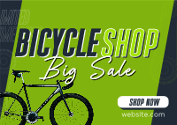 Bicycle Store Postcard Design