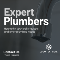 Expert Plumbers Linkedin Post Design