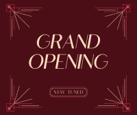 Elegant Opening Announcement Facebook Post