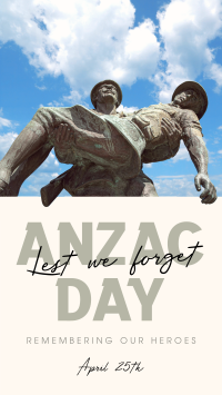 Anzac Day Soldiers Instagram Story