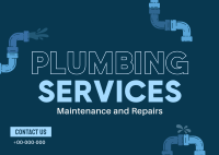 Plumbing Expert Services Postcard