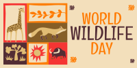 Paper Cutout World Wildlife Day Twitter Post