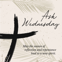Bible Verse Ash Wednesday Instagram Post Design