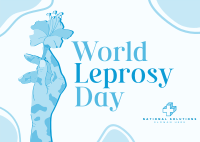 World Leprosy Day Awareness  Postcard