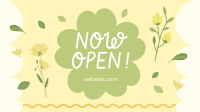 Decorative Spring Flower Opening Facebook Event Cover