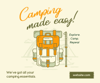 Camping made easy Facebook Post