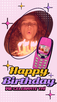 Retro Birthday Greeting Facebook Story