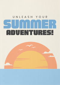 Minimalist Summer Adventure Flyer