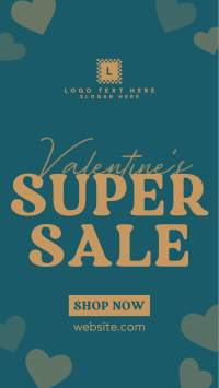 Valentine Hearts Special Sale Facebook Story