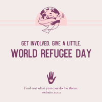 World Refugee Day Dove Linkedin Post