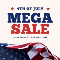 Fourth of July Sale Instagram Post Design