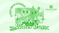 Cartoon Water Day Animation