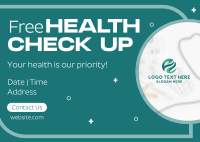 Free Health Checkup Postcard