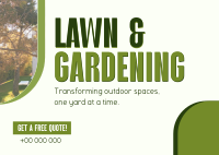 Lawn Care Postcard example 3