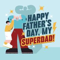 Superhero Father's Day Instagram Post