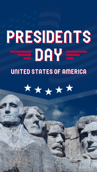 Presidents Day of USA Instagram Story