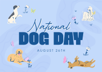 Cute Dog Day Postcard