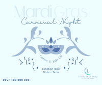 Mardi Gras Carnival Night Facebook Post