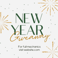 Sophisticated New Year Giveaway Instagram Post