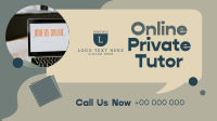 Online Private Tutor Facebook Event Cover