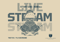 Livestreamer Postcard example 2