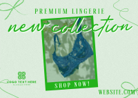 New Collection Lingerie Postcard