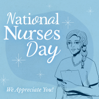 Midcentury Nurses' Day Instagram Post