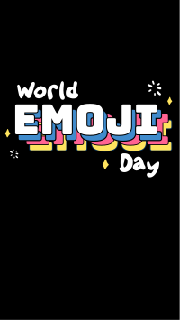 Emoji Day Lettering Instagram Story