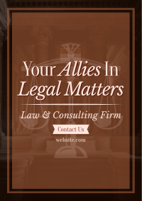 Law Consulting Firm Poster