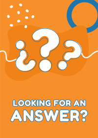 Looking For Answer Poster