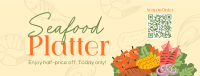 Seafood Platter Sale Facebook Cover Design