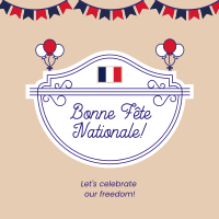 Bastille Day Badge Linkedin Post Image Preview