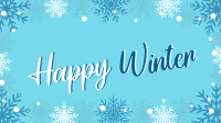 Winter Snowflake Greeting Animation