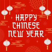 Chinese New Year Lanterns Instagram Post Image Preview