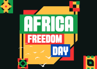 Tiled Freedom Africa Postcard