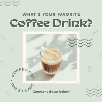 Quirky Coffee Drink Instagram Post Design