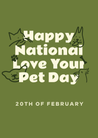 Cute Pet Greeting Poster