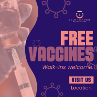 Free Vaccination For All Instagram Post