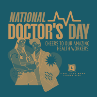 Doctor's Day Celebration Linkedin Post Design