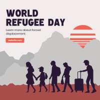 Refugee Day Awareness Instagram Post Design