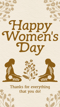 Rustic International Women's Day Facebook Story