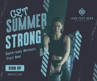 Summer Fitness Workout Facebook Post