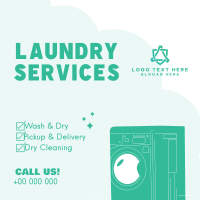 Laundry Services List Instagram Post