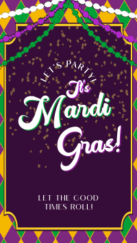 Mardi Gras Party Instagram Reel