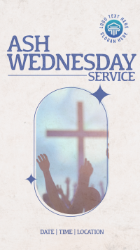 Retro Ash Wednesday Service Instagram Reel