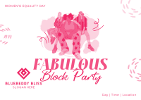 We Are Women Block Party Postcard Image Preview