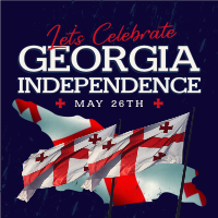 Let's Celebrate Georgia Independence Linkedin Post