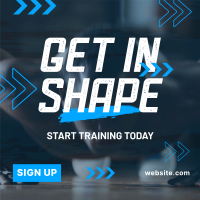 Fitness Training Instagram Post Image Preview