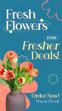 Fresh Flowers Sale Facebook Story