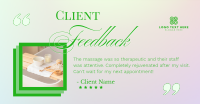 Spa Client Feedback Facebook Ad